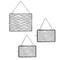 Hello Honey® 3 Pack Black Metal Hanging Photo Frame